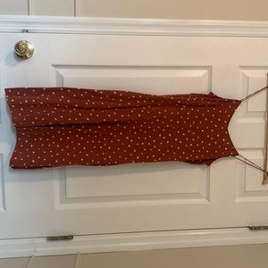 Madewell polka dot midi dress
